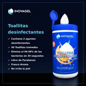 Toallitas desinfectantes aroma cítrico - 40 pz